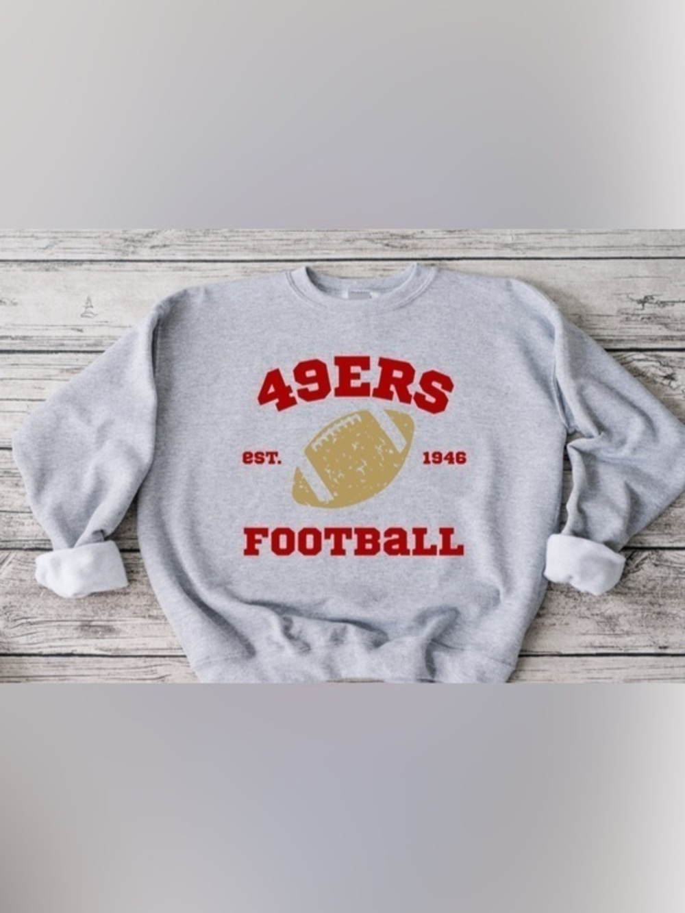 49ers Retro Football Crewneck
